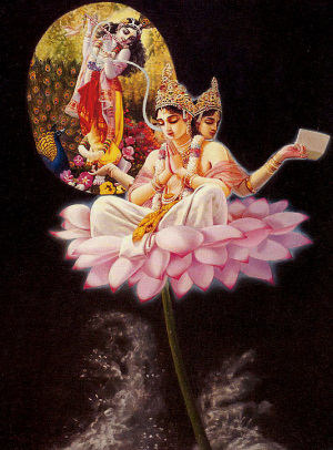 Брахма, вторичный творец Вселенной, преданный Вишну
